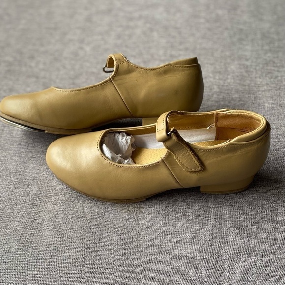 Sansha youth Tan Leather Tap shoes TA24L TEE-SOFIETTE, Size: 4.5 - Picture 7 of 7